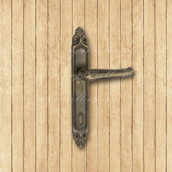 Brass Casting Door Handle Set, Decorative, Vintage