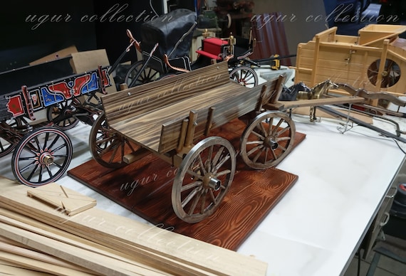 Handmade wooden OX CART model. Produced by an artist awarded by the Ministry of Culture.