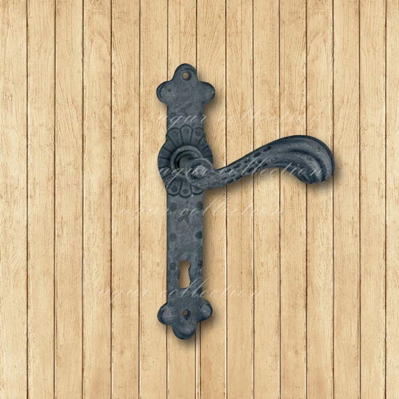 Brass Casting Door Handle Set, Decorative, Vintage