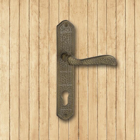 Brass Casting Door Handle Set, Decorative, Vintage