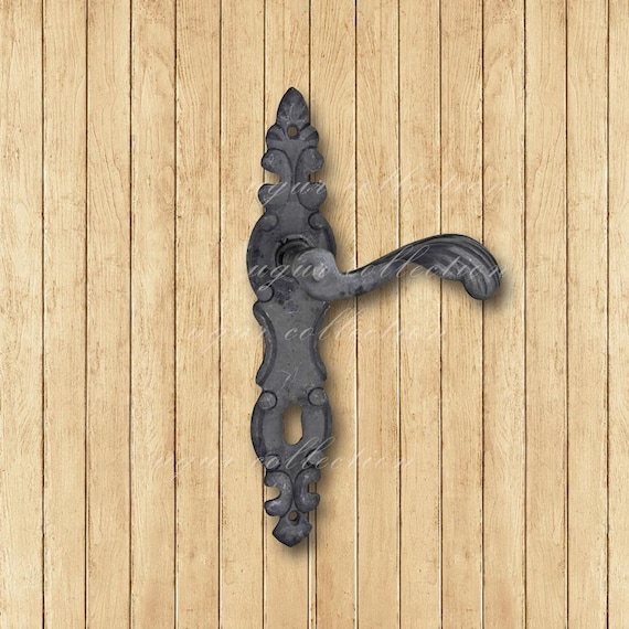 Brass Casting Door Handle Set, Decorative, Vintage