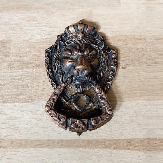 Lion Door Knocker Cast Brass Classic