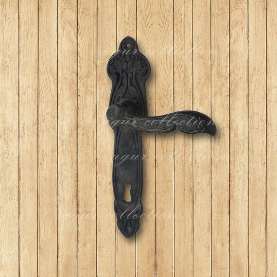 Brass Casting Door Handle Set, Decorative, Vintage