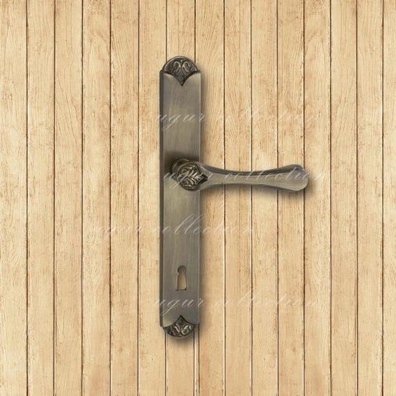 Brass Casting Door Handle Set, Decorative, Vintage