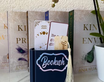Marcapáginas impreso en 3D con forma de libro: Booktok Bookshelf Decor