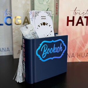 Marcapáginas con forma de libro impreso en 3D / Booktok / Decoración de estantería / Organizador de marcapáginas / Regalo para amantes de los libros / Decoración de estantería