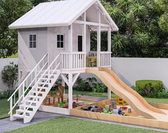 DIY Kids Playhouse Plans 8x8ft