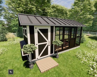 Modern Chicken Coop Plans DIY Chicken Coop Build Plans Chicken Run Plans Easy Chicken Coops Shed Plans Walk in Coop Plans Chicken tractor
