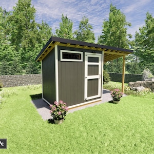 8x6 Lean To Shed Plans: Backyard Storage Building Guide (PDF Download)