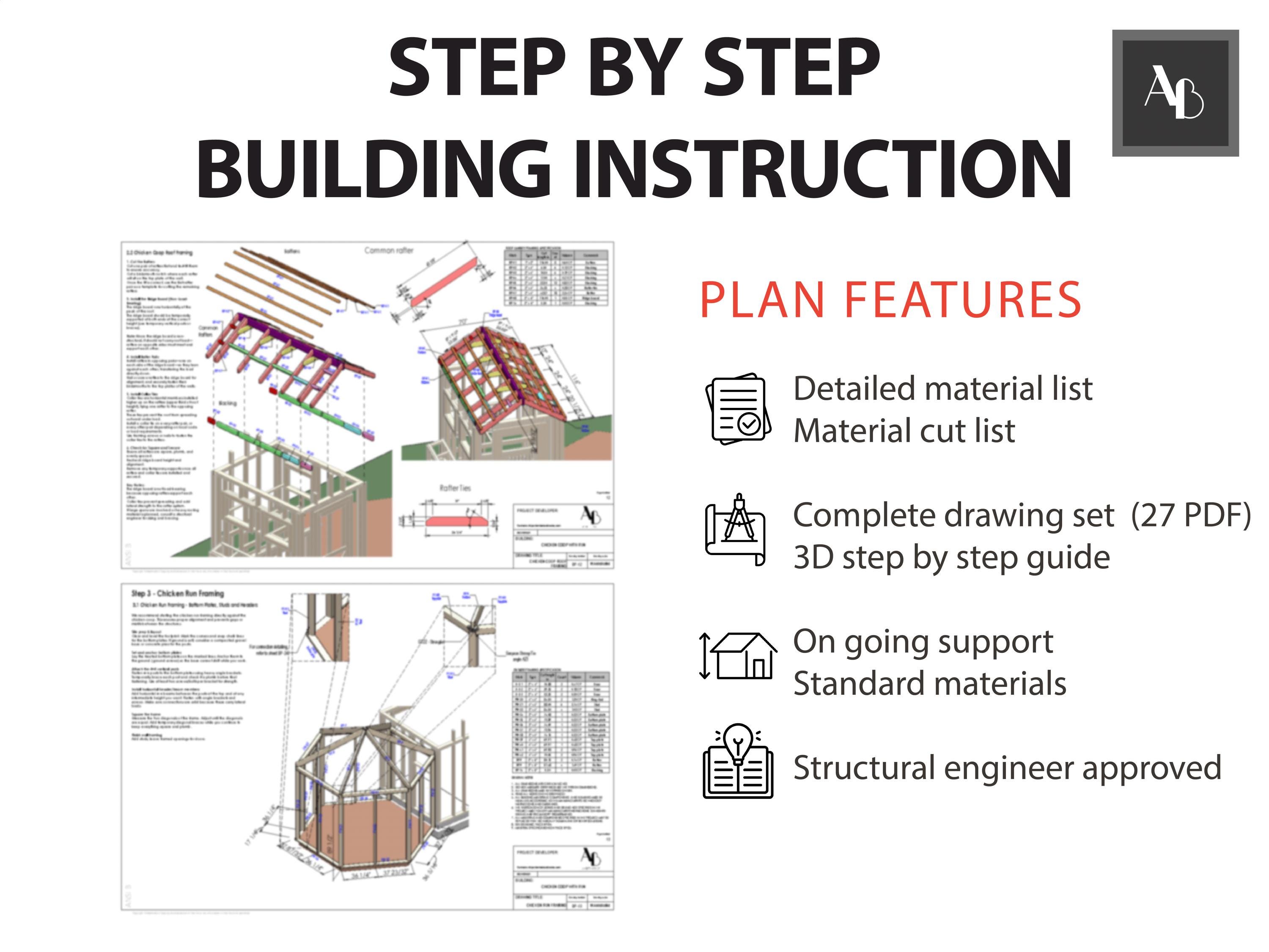 Photo inspiration: Visual Reference: Modern Chicken Coop Building Plan With Material List Easy Chicken