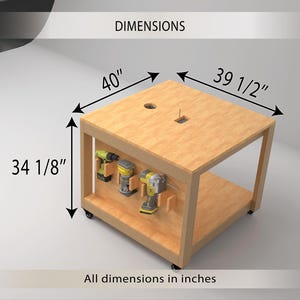 Modular Mobile Workstation Plans | Table Saw, Miter Saw, Router ...