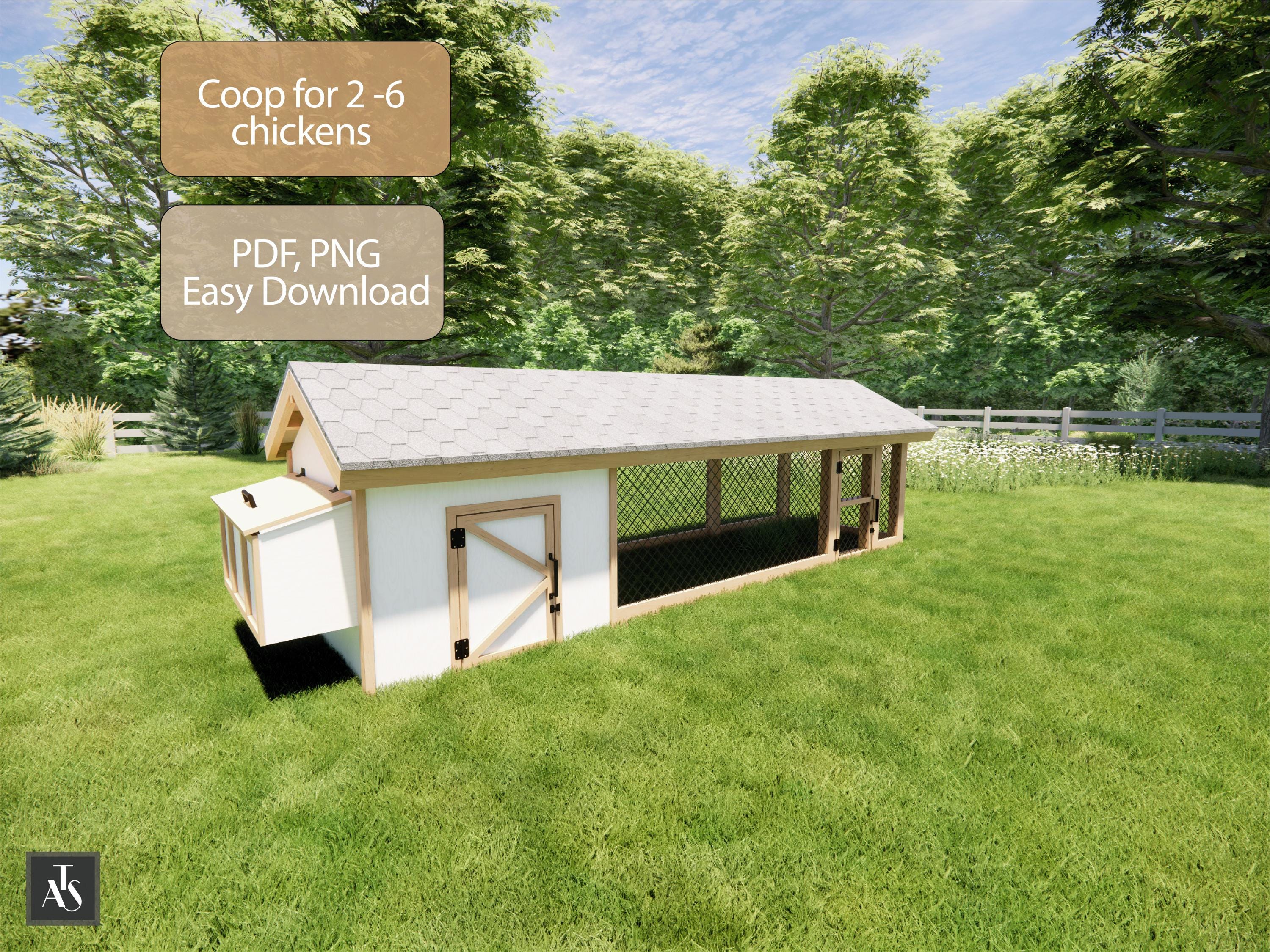 Moderner Hühnerstall für 6 Hühnerstall DIY-Pläne Hühner DIY Entenstall Kaninchenstall Kaninchenstall Kaninchenstall Kaninchenstall Easy Coop Einfacher Hühnerstall Plan