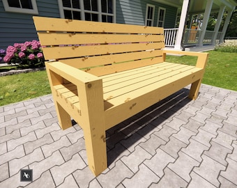 DIY Garden Bench Plans: Easy Woodworking Project (PDF Download)