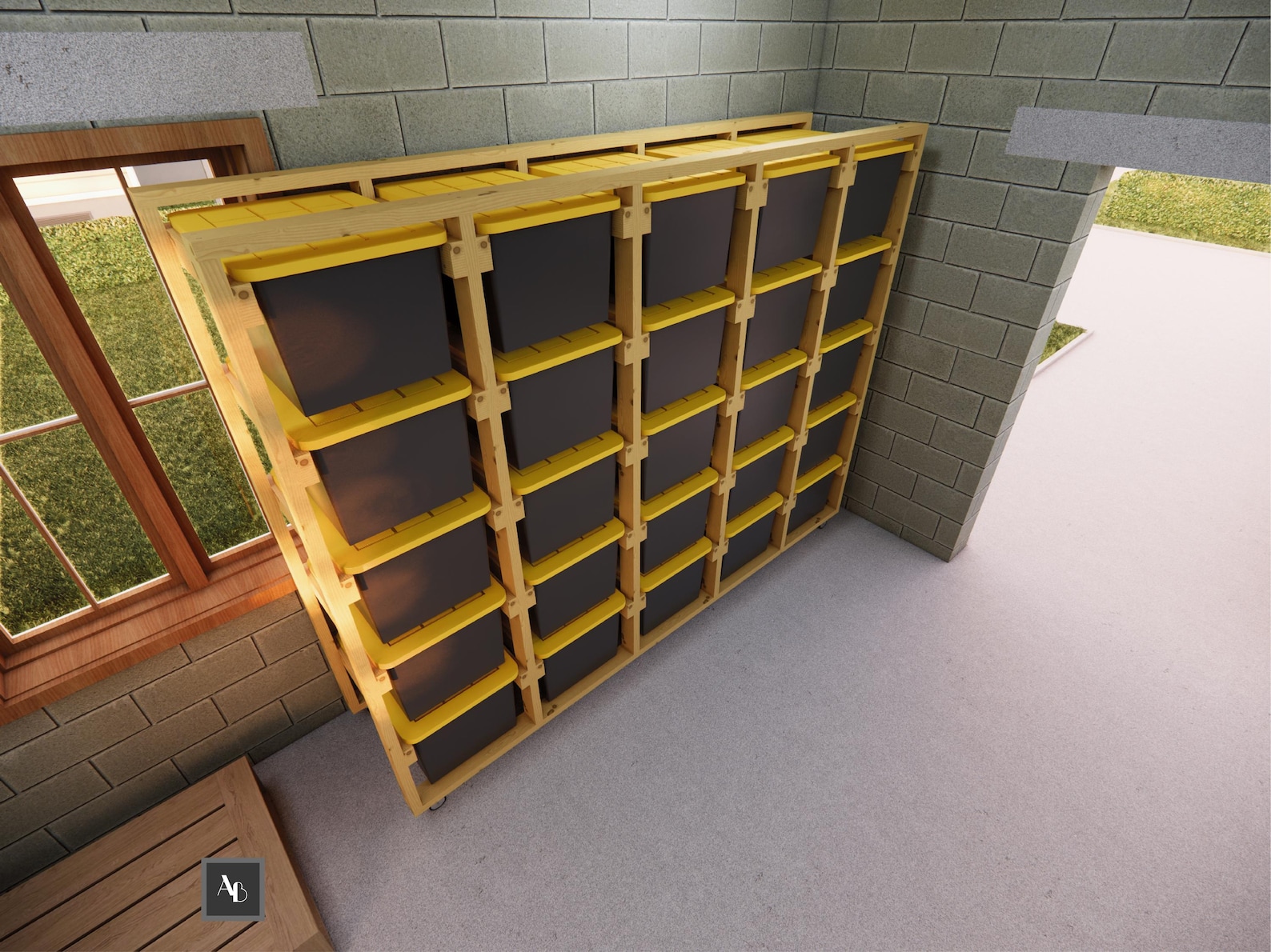 5x5 Tote Rack Plans Diy Storage Tote Plans 27 Gallon Tote Rack Plans ...