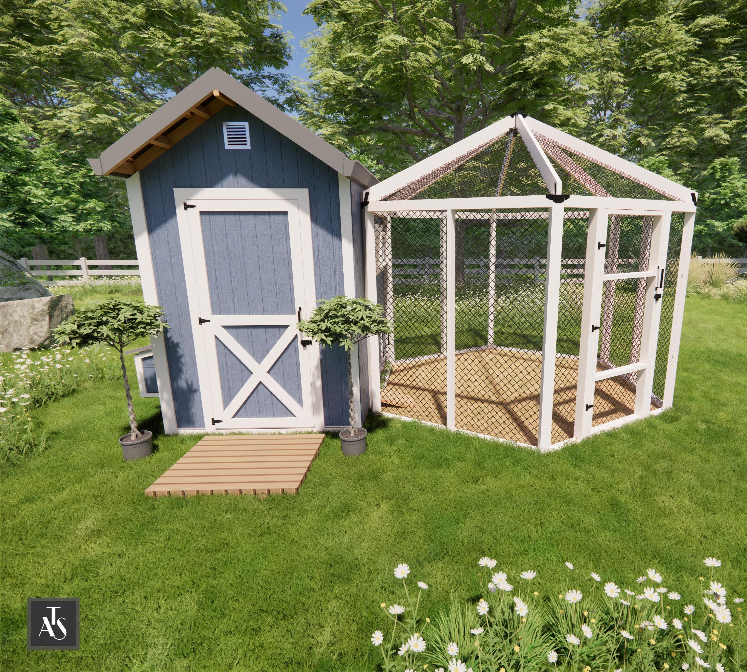 Chicken Coop Building Tutorials With Materials List Reference: Modern Chicken Coop Building Plan With Material List Easy Chicken