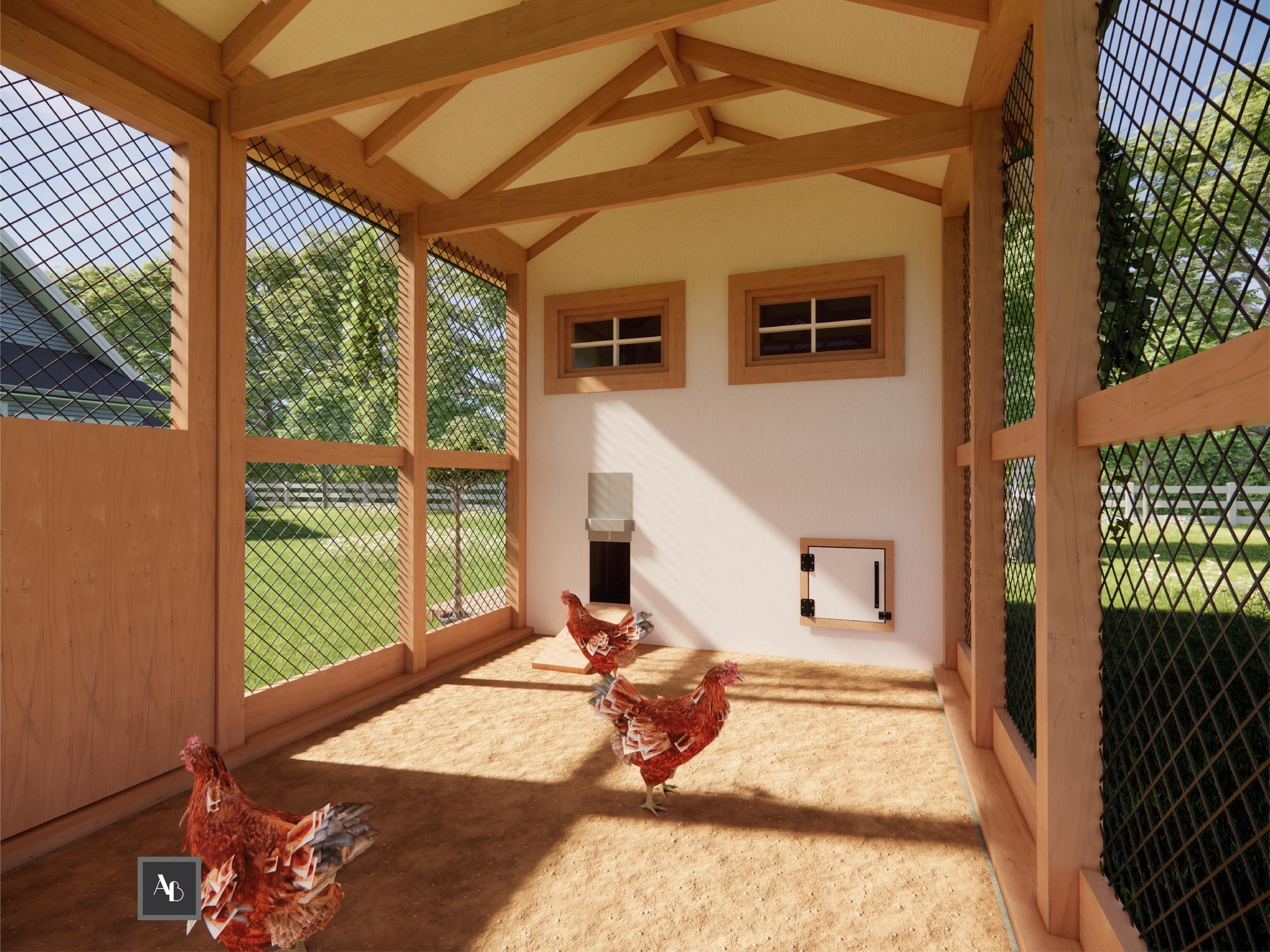 Modern Chicken Coop Plans DIY Chicken Coop Build Plans Chicken Run ...