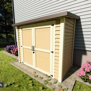 DIY Garden Shed Building Plans PDF: 8x6 Outdoor Wood Shed Blueprint (Digital Download)