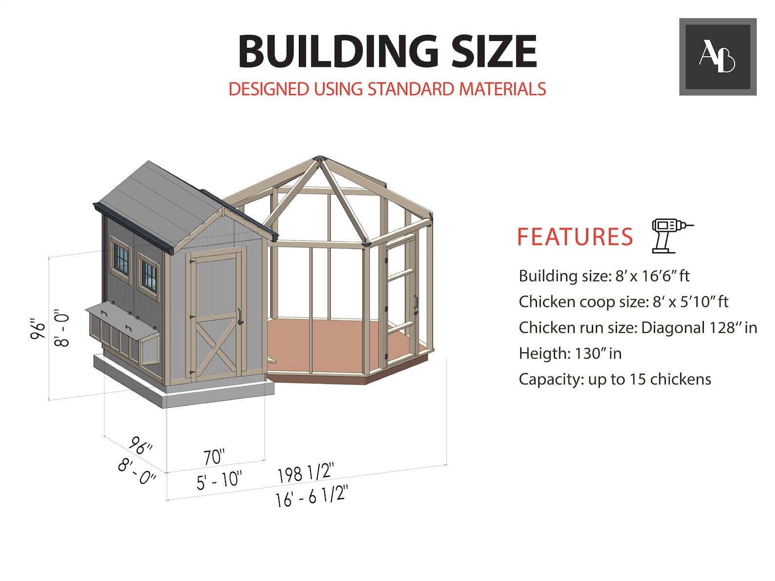 Modern Chicken Coop Building Plan With Material List Easy Chicken Photo Inspiration