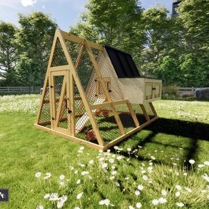 Chicken Tractor Plans Coop Chickens Coop Plans Coop Chicken Plans DIY Chicken Coop Plan Chicken Coop Plans DIY Coop Plan PDF Coop Run Plans