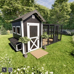 Chicken Coop 8x18 plan Farmhouse Chicken Coop Cheap DIY Chicken Coop with run Easy Chicken Coop Enclosure plans Modern Chicken Coop