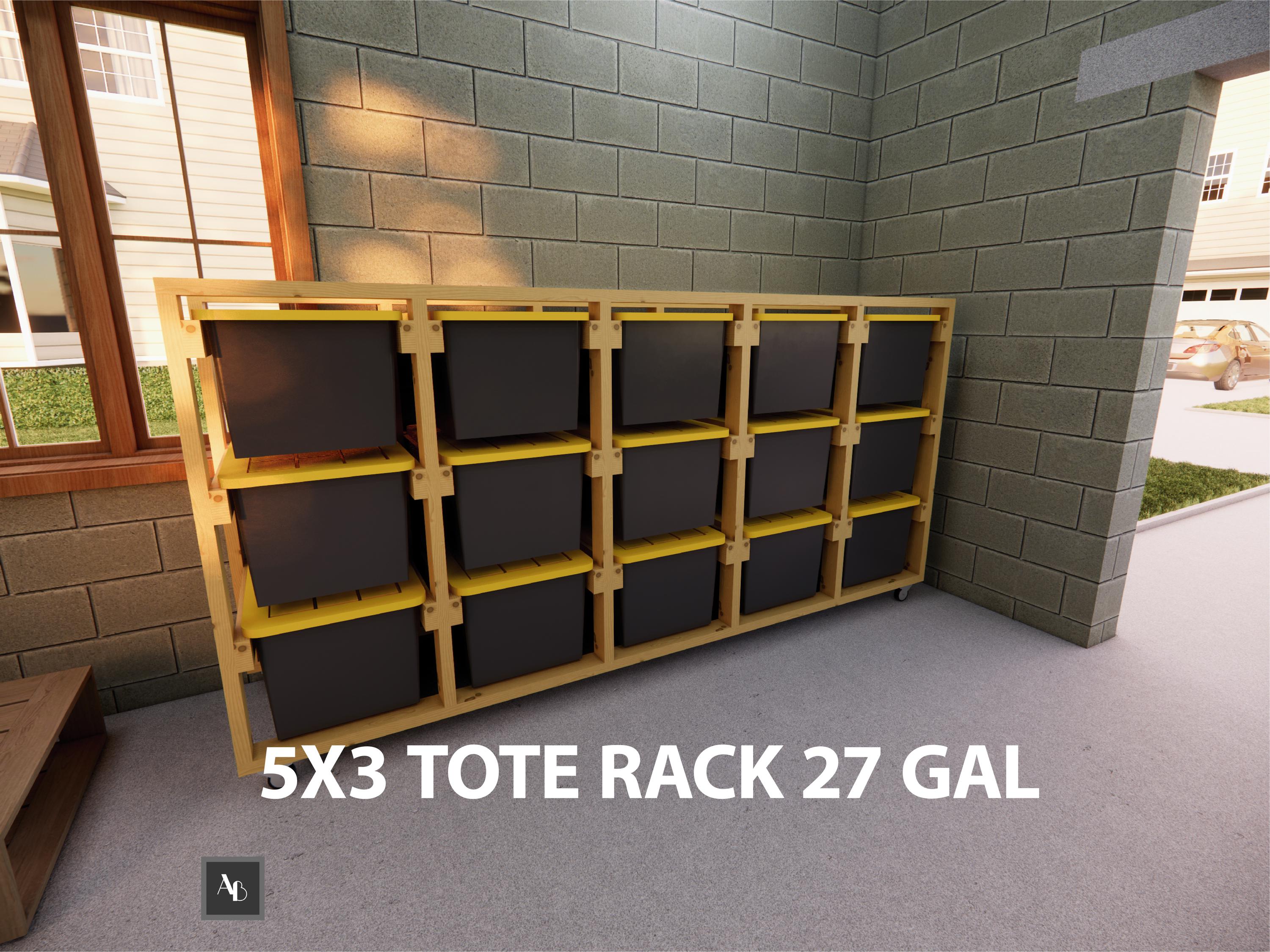 5x3 Rack DIY 5x3 Tote Rack Plans Tote Rack Calculator Tote Rack Storage Plan ...