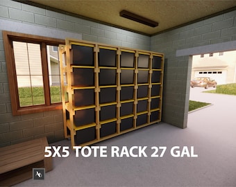 5x5 Tote Rack plans Diy Storage Tote Plans 27 Gallon Tote Rack Plans Tote storage bin plans Costco Tote Shelving Storage Rack 25 Tote Storag