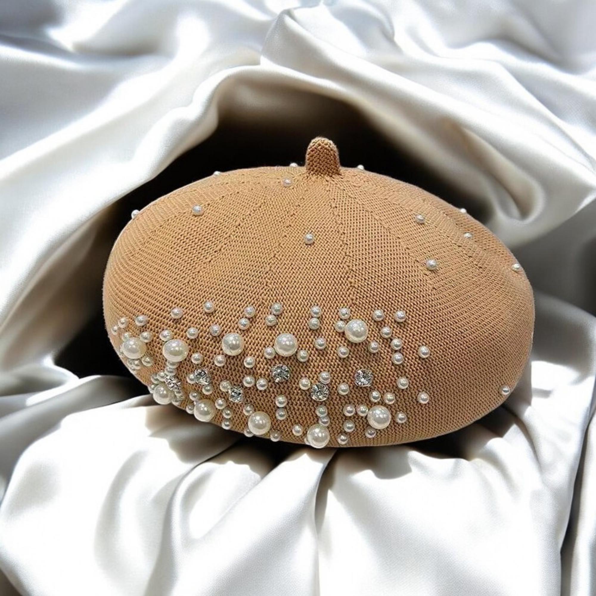 Beret With Pearls - Etsy