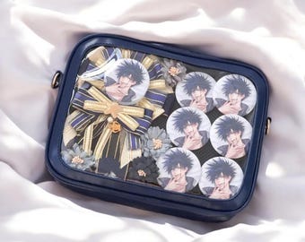 Stylish Ita Bag with Clear Window - Perfect Anime Pin Bag for Displaying Your Favorite Badges | Unique Badge Display Bag for Collectors