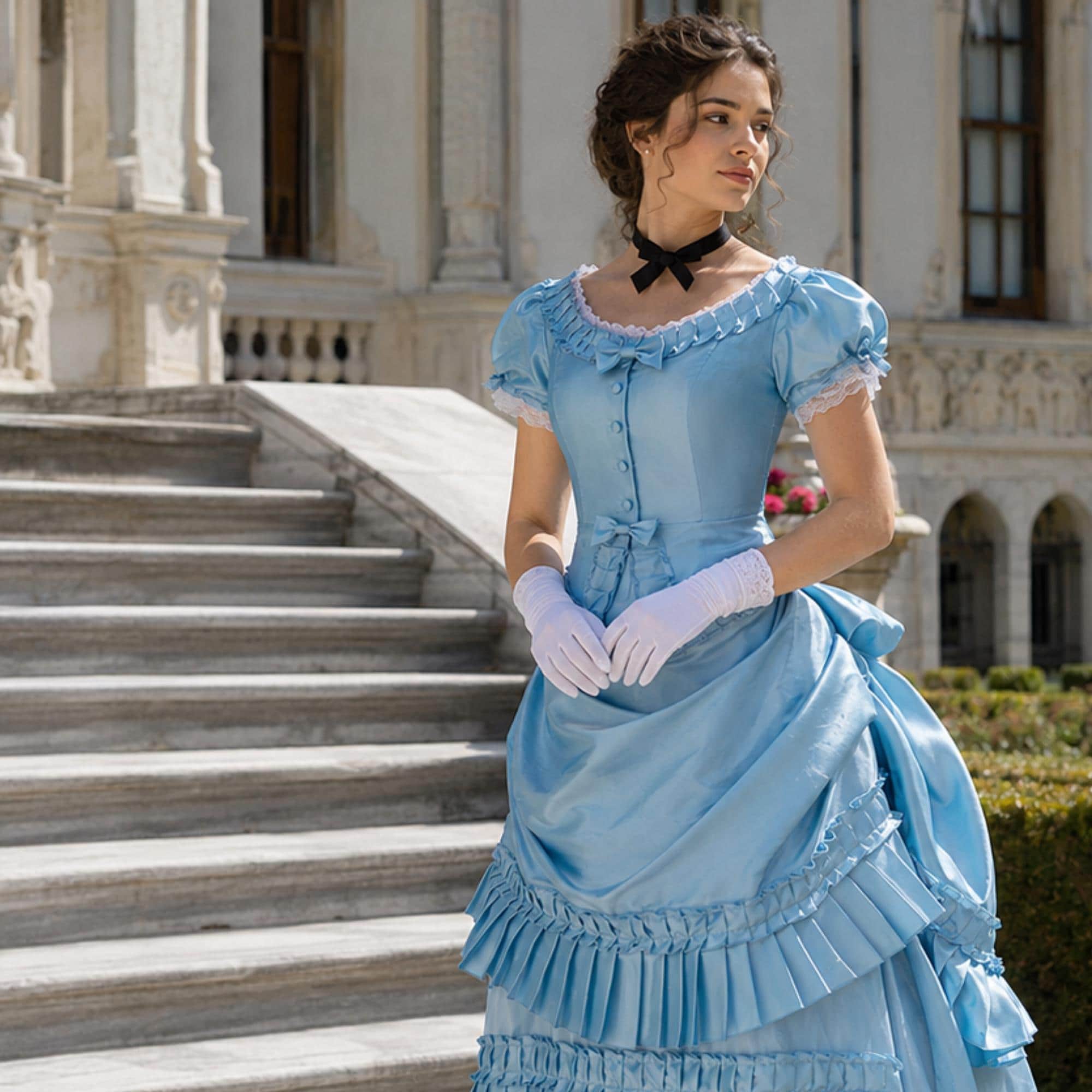 victorian light blue dress Victoria Salisbury founded V Sustainable bridal wear I own this dress NZ Size:18