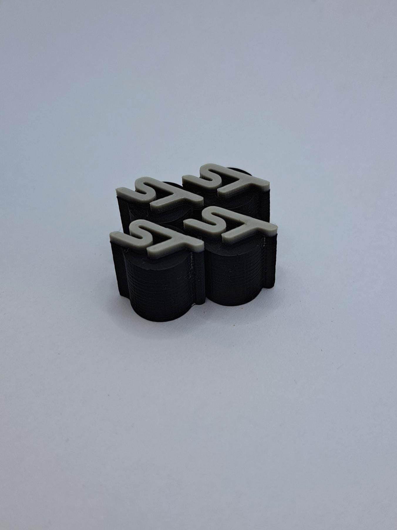 Ford RS Valve Dust Caps - Profiled 3D Printed ASA - Set Of 4, Made In UK