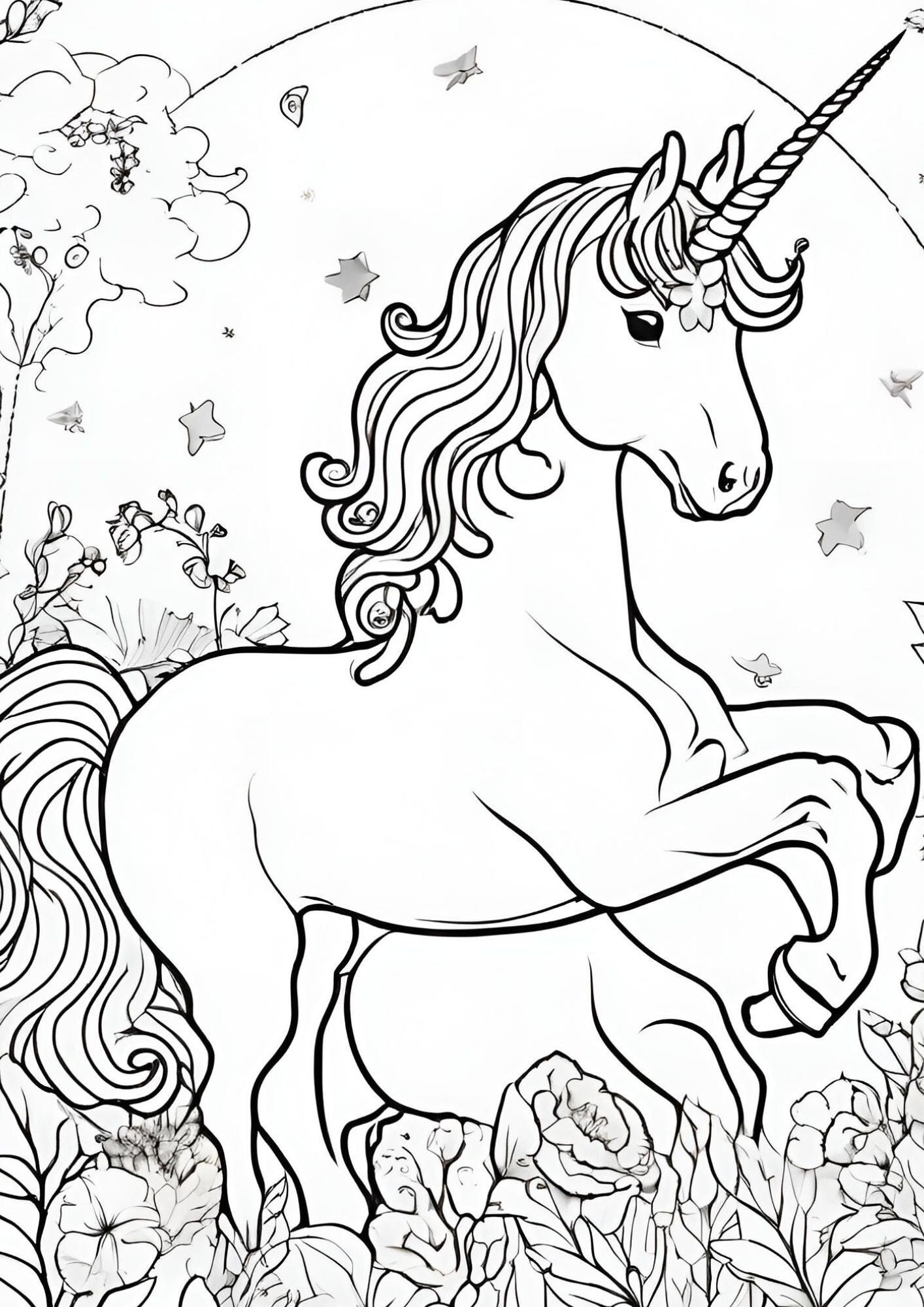 10 Printable Coloring Pages Unicorn Print Unicorn Birthday Party 10 Printable Coloring Pages Unicorn Print Unicorn Birthday Party
