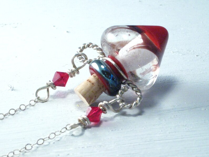 Jar of Hearts Poison Bottle Necklace image 2