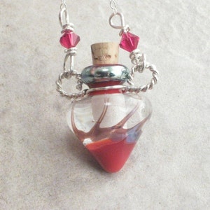 Jar of Hearts Poison Bottle Necklace image 3