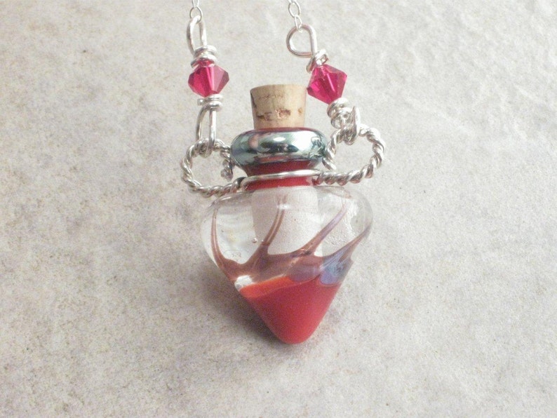 Jar of Hearts Poison Bottle Necklace image 3