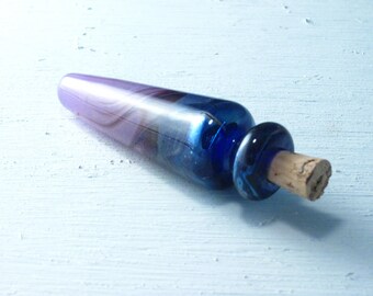 Wiccan Wind --- Lampwork Poison Bottle