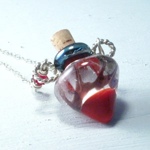 Jar of Hearts Poison Bottle Necklace image 6