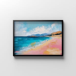 Italy Beach Print | Calabria Print | Mediterranean Coast Wall Art | Printable Sicilian Landscape Art | Corsica Beach Print | Sardinia Print
