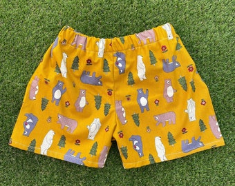 Forest Bears Mustard Shorts