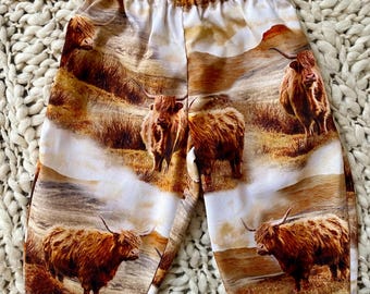 Highland Cow Unisex Long Pants