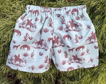 Cowboy Riding a Horse Shorts