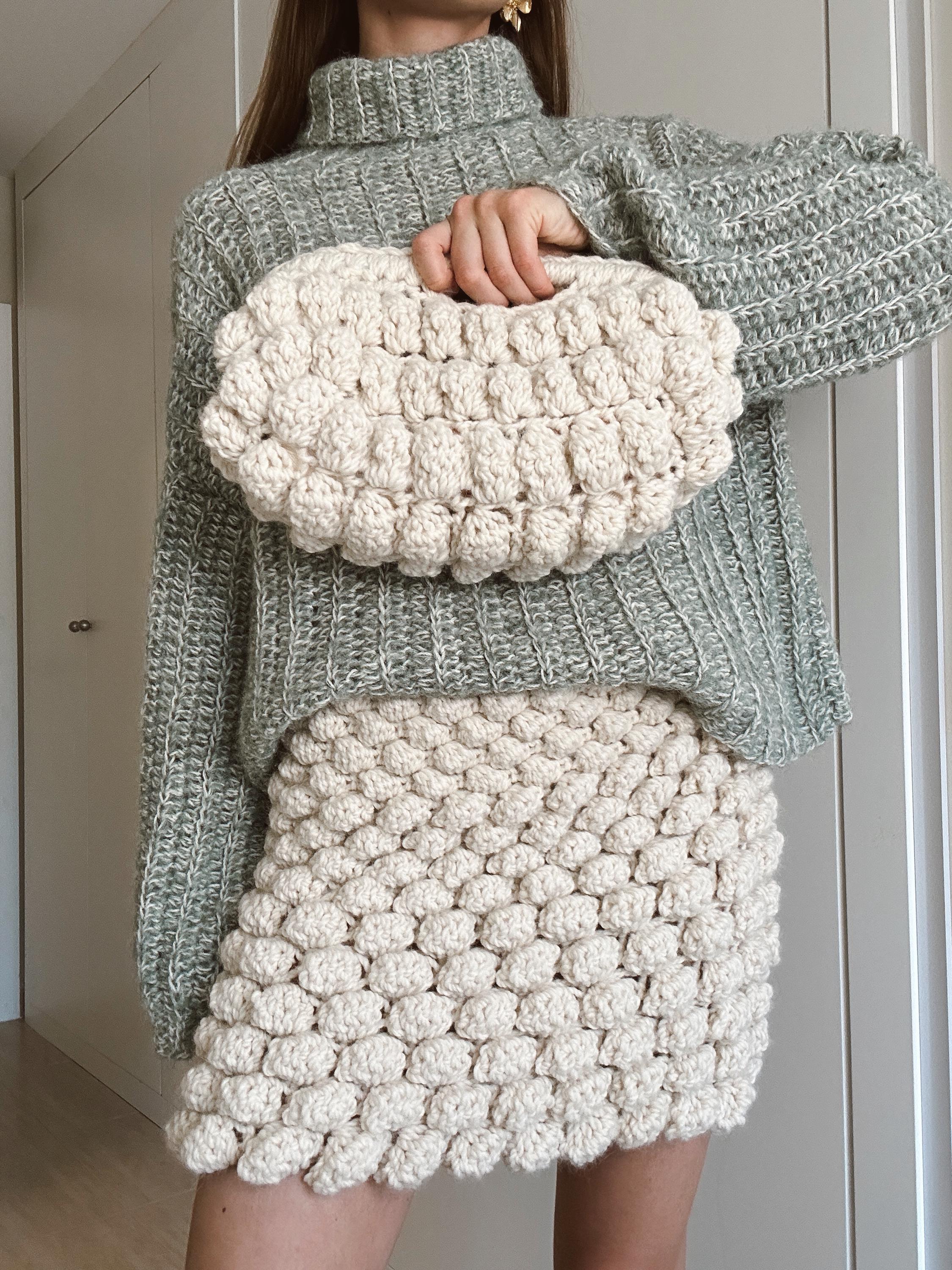 Nimbus Skirt Crochet Pattern - Bobble Skirt - Popcorn Skirt