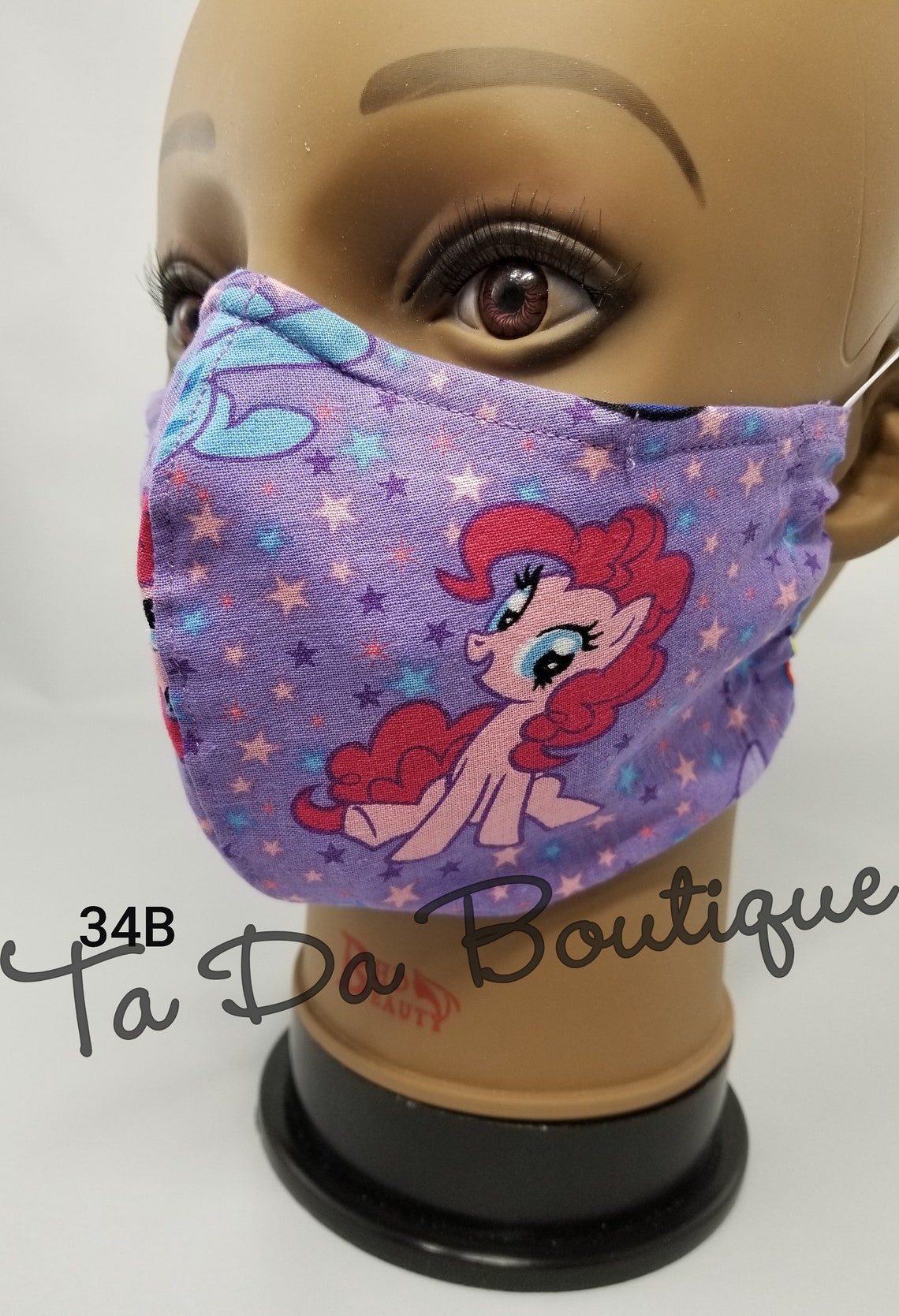 Little Pony Face Mask Adult Size Fitted Face Mask Best Etsy