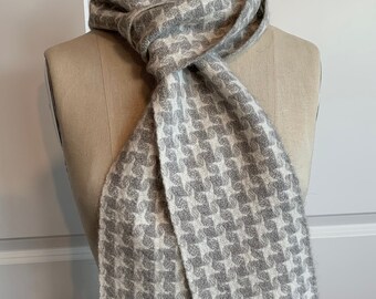 Handwoven Scarf -- Merino and Angora