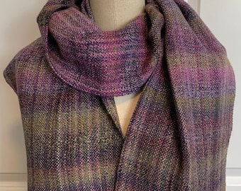 Handwoven Scarf - Handspun Yarns