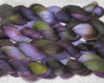 Handpainted Rovings -- Blueface Leicester Wool