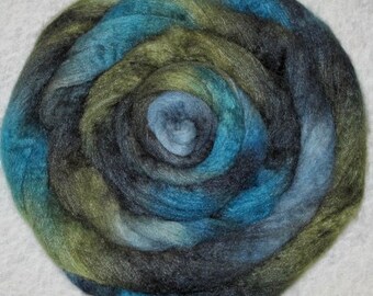 Handpainted Rovings -- Mixed BFL Wool/Silk