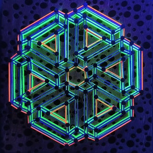 Moon Quadrant UV String Art