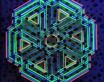 Moon Quadrant UV String Art