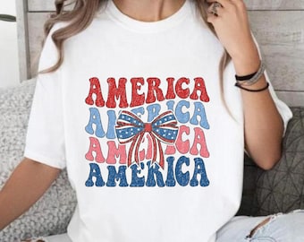 USA Patriotic Shirt, 4th of July America Flag Tee