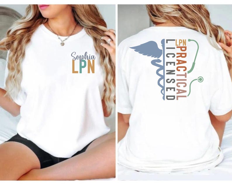 Custom Name LPN Shirt, Licensed Practical Nurse Tee bild 3